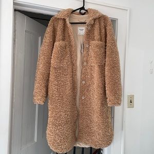 Abercrombie Long Length Sherpa Jacket